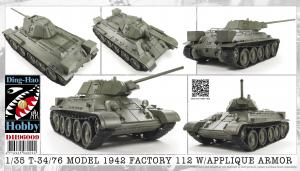 1:35 T34-76 Model 1942 & Applique Armor