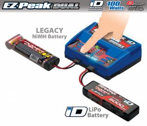 Laturi Traxxas Charger EZ-Peak Dual 8A and 2x3S 5000mAh battery TRX2990GX