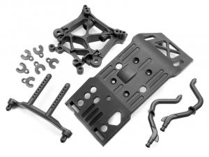 HPI Racing  Skid Plate/Body Mount/Shock Tower Set 85234