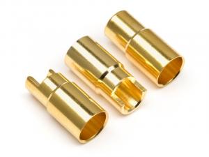 HPI Racing  Female Gold Connectors (6.0mm dia) (3 Pcs) 101953