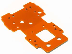 HPI Racing  Bulkhead Lower Plate 2.5mm (Orange) 105892