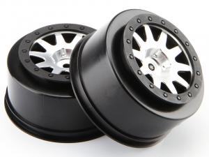 HPI Racing  Mk.10 V2 Wheel Matt Chrome (4.5mm Offset/2Pcs) 106200