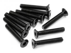 HPI Racing  Flat Head Screw M3X18mm (Hex Socket/10Pcs) Z086