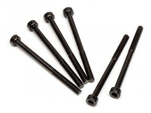 CAP HEAD SCREW M3X42MM (BLACK/6PCS)
