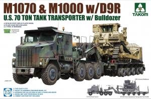 1:72 M1070&M1000 w/D9R 70 Ton Tank Transporter w/Bulldozer