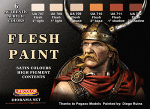 Flesh paint set