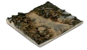 Scenics Diorama Bases 14Cmx14Cm Rubble Street Section