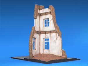 1:35 DIORAMA with RUINED HOUSE
