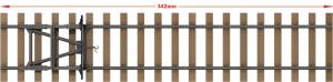 1:35 Railway Track & Dead End(European Gauge)