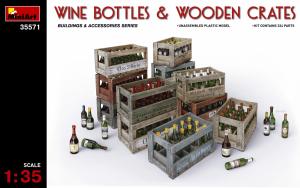 1:35 Wine Bottles & Wooden Crates