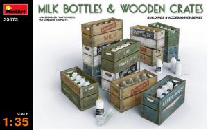 1:35 Milk Bottles & Wooden Crates