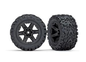 Traxxas Tires & Wheels Talon Extreme/RXT Black 2.8" 4WD TSM (2) TRX6773