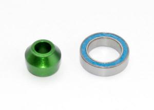 Traxxas Bearing Adapter Alu Green with Ball Bearing 10x15x4mm TRX6893G