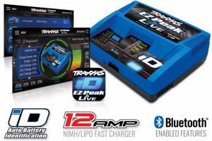 Laturi Traxxas EZ-Peak Live 12A NiMH/LiPo Charger Auto ID TRX2971GX