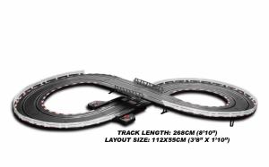 Slot Racing Track 153 Scale 1/43 USB 268cm