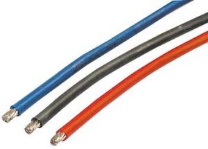 Silicon Wire Set Red/Black/Blue 4mm2