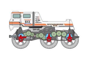 Tamiya 1:18 R/C DYNAHEAD 6X6(G60-1TR)