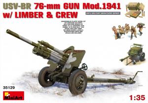 1:35 USV-BR 76mm Gun Mod.1941 w/Limber &Crew