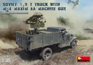 1:35 Soviet 1,5t Truck w/M-4 Maxim AA