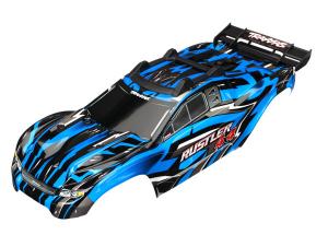 Traxxas Body Rustler 4x4 Blue (Complete with Body Mounts) TRX6718X