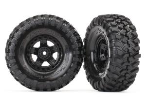 Traxxas Tires & Wheels Canyon Trail/TRX-4 Black 1.9" SC (2) TRX8179