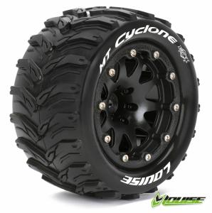 Tires & Wheels MT-CYCLONE 1/10 Black Beadlock (1/2) Soft MFT