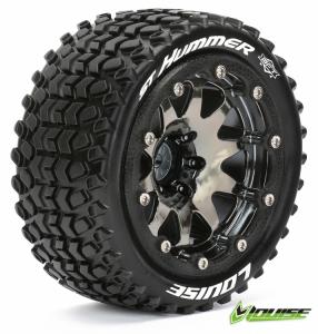 Tires & Wheels ST-HUMMER 1/10 Bl.Chr Beadlock (1/2) Soft MFT