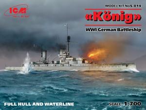 1:700 “König”, WWI German Battleship