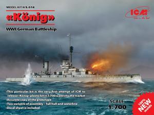 1:700 “König”, WWI German Battleship
