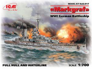 1:700 Markgraf (full hull & waterline) WWI German Battleship