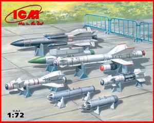 1:72 Soviet Air-to-Surface Armament (X-29T,X-31P,X-59M missiles, B-13L, B-8M1 rockets containers, KAB-500Kr bombs)