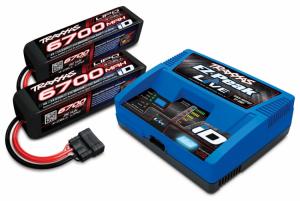 Charger EZ-Peak Live 12A and 2 x 4S 6700mAh Battery Combo 422993GX