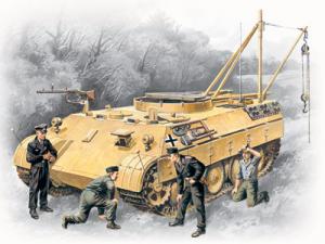 1:35 Bergepanther with German Tank Crew