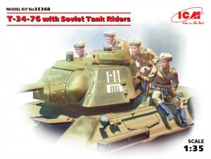 1:35 T-34-76 with Soviet Tank Riders