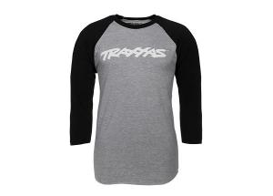 Traxxas Shirt Raglan Traxxas-logo Grey/Black S (Premium Fit) TRX1369-S