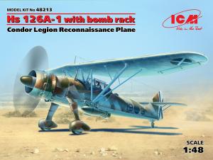 ICM 1:48 Hs 126A-1 with bomb rack, Recon Plane