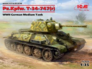 1:35  Pz.Kpfw.T-34-747(r) German Tank