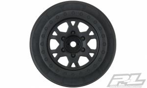 Impulse 2.2"/3.0" Black Front Wheels (2)