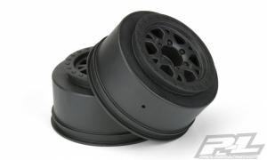 Impulse 2.2"/3.0" Black Front Wheels (2)