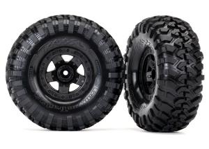 Traxxas Tires & Wheels Canyon Trail/TRX-4 Black 2.2" (2) TRX8181