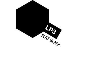 Tamiya Lacquer Paint LP-3 Flat Black lakkamaali