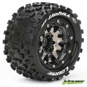Tires & Wheels MT-UPHILL 1/10 Bl.Chrom Beadlock (0) Soft MFT