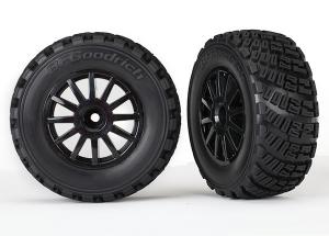 Traxxas Tires & Wheels BFGoodrich/Black Rally 1/10 TSM (2) TRX7473T