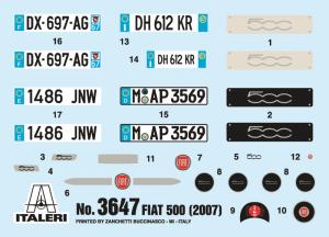 Italeri 1:24 FIAT 500 (2007)
