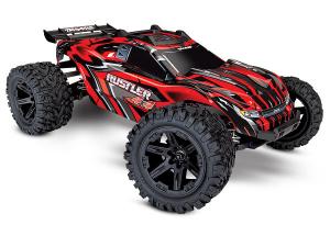 Traxxas Rustler 4x4 XL-5 1/10 RTR TQ Punainen RC-auto + akku ja laturi TRX67064-1-RED