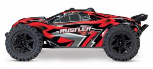 Traxxas Rustler 4x4 XL-5 1/10 RTR TQ Punainen RC-auto + akku ja laturi TRX67064-1-RED