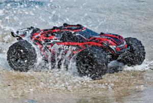 Traxxas Rustler 4x4 XL-5 1/10 RTR TQ Punainen RC-auto + akku ja laturi TRX67064-1-RED
