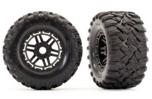 Traxxas Tires & Wheels Maxx/Black (17mm) 2,8" TSM (2) TRX8972