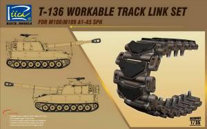 1:35 T-136 Workable Track set for M108/M109A1-A5
