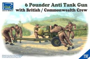 1:35 6 Pounder AT Gun with British crew
